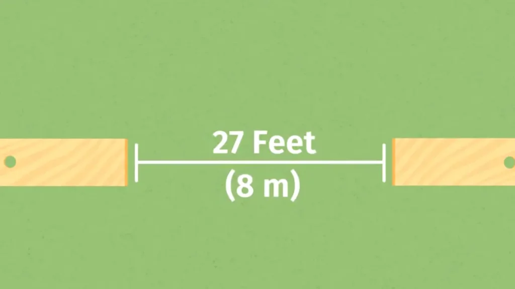 cornhole distance