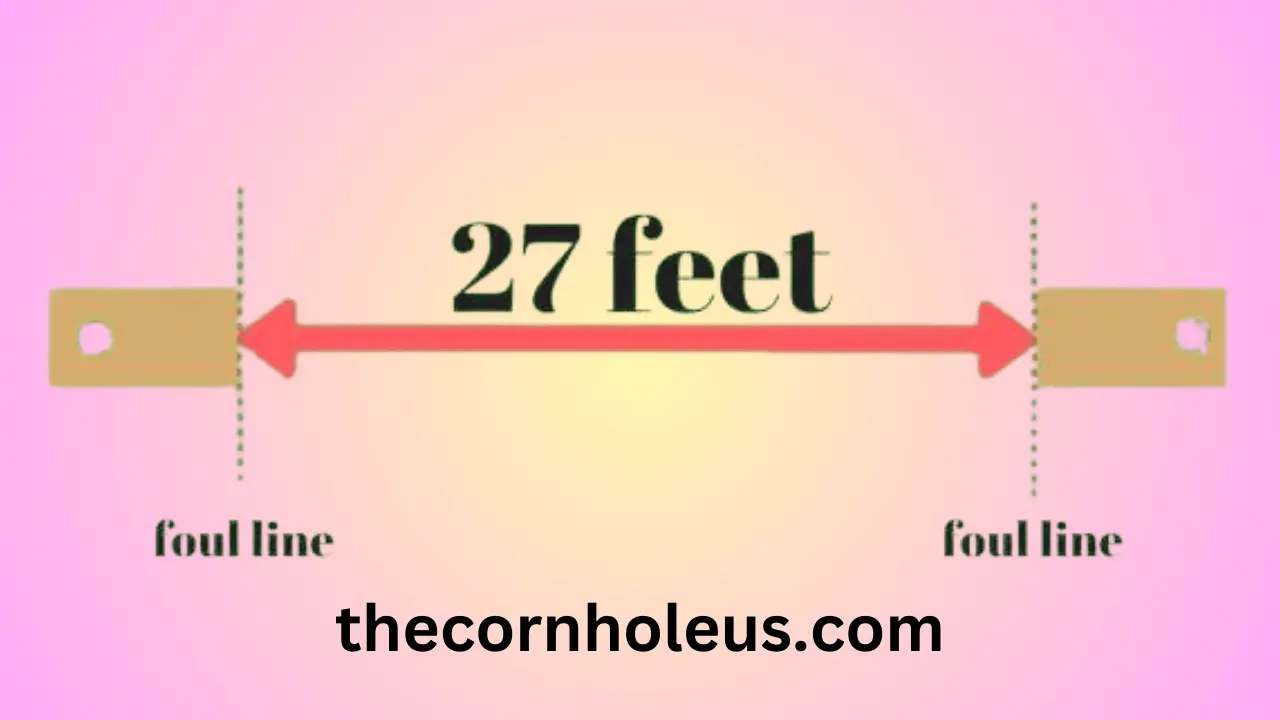 cornhole distance