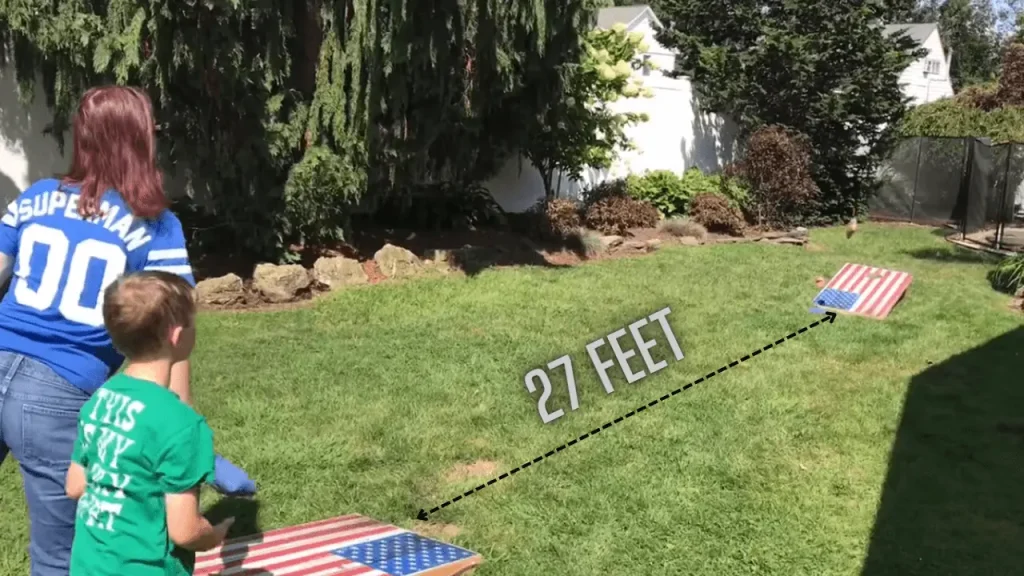 cornhole distance